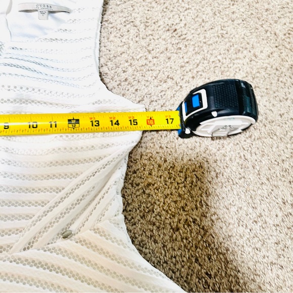 GUESS White Mini Fit & Flare Dress Size Woman’s 2 - Picture 12 of 13
